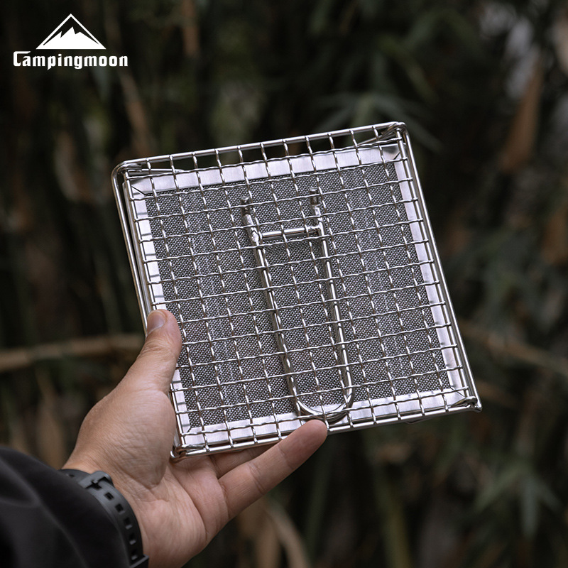 Outdoor Power Burner - CAMPINGMOON Griglia Pieghevole per Toast in