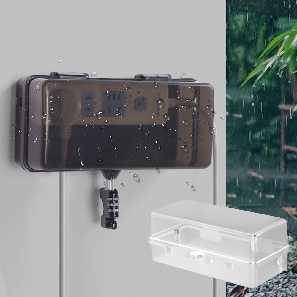 Outdoor Power Strip Weatherproof - Scatola in Plastica Resistente Antifurto e