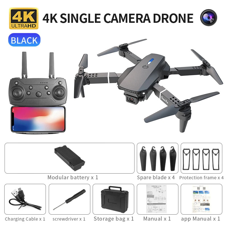 Power Switch Outdoor - Il drone pieghevole intelligente E88 supporta