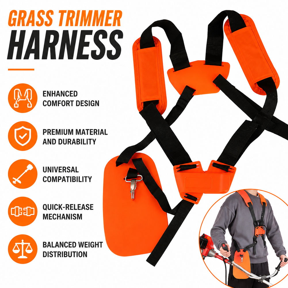 Brush Cutter Strap - Cinghia a doppia tracolla per decespugliatore,