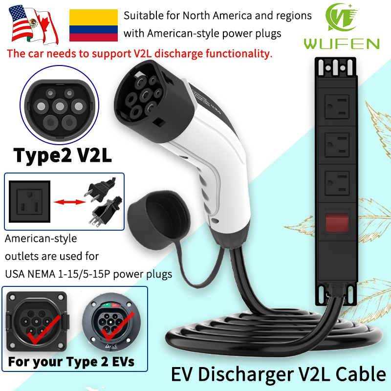 Power Switch Outdoor - WUFEN Cavo portatile tipo 2 V2L