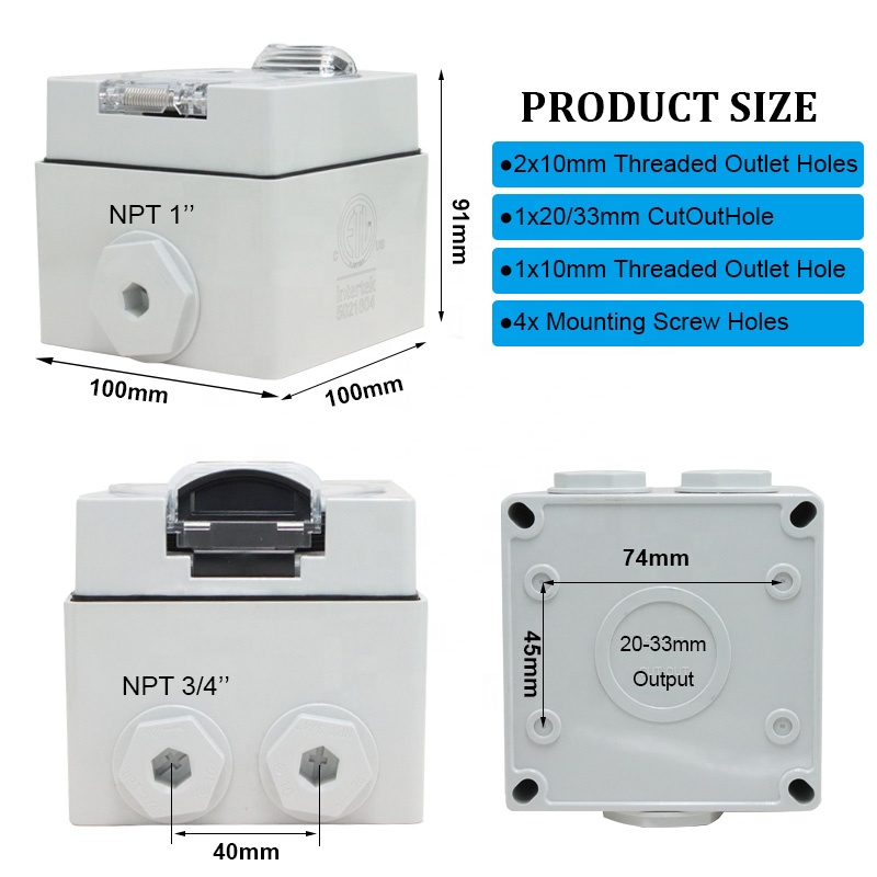Generatore da 50 Amp Scatola d - Power Switch Outdoor recensione e prezzo