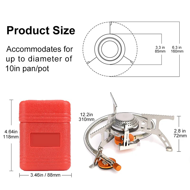Fornello da campeggio a gas Fo - Outdoor Power Burner recensione e prezzo